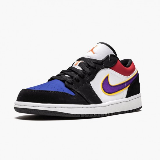 Kicksonfire Jordan 1 Low Lakers Top 3 Black/Field Purple/White CJ9216-051