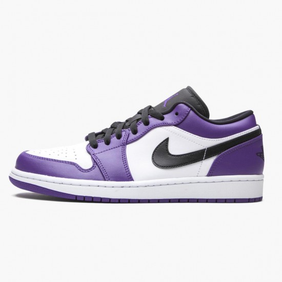 Kicksonfire Jordan 1 Retro Low Court Purple Court Purple/Black White 553558-500