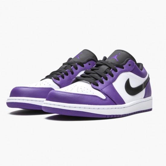 Kicksonfire Jordan 1 Retro Low Court Purple Court Purple/Black White 553558-500