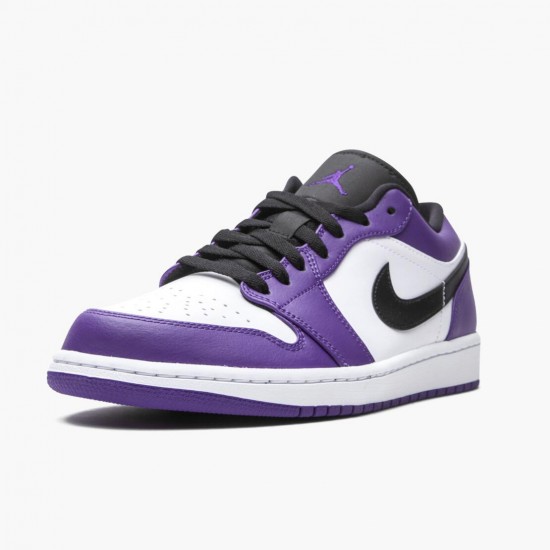 Kicksonfire Jordan 1 Retro Low Court Purple Court Purple/Black White 553558-500