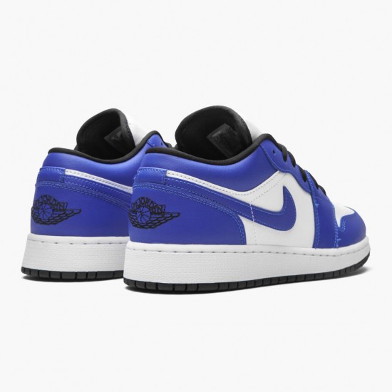 Kicksonfire Jordan 1 Retro Low Game Royal  White/Game Royal Black 553560-124