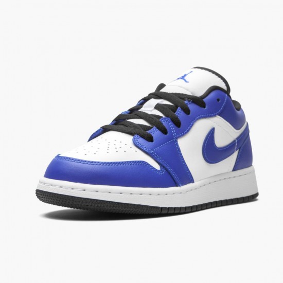 Kicksonfire Jordan 1 Retro Low Game Royal  White/Game Royal Black 553560-124