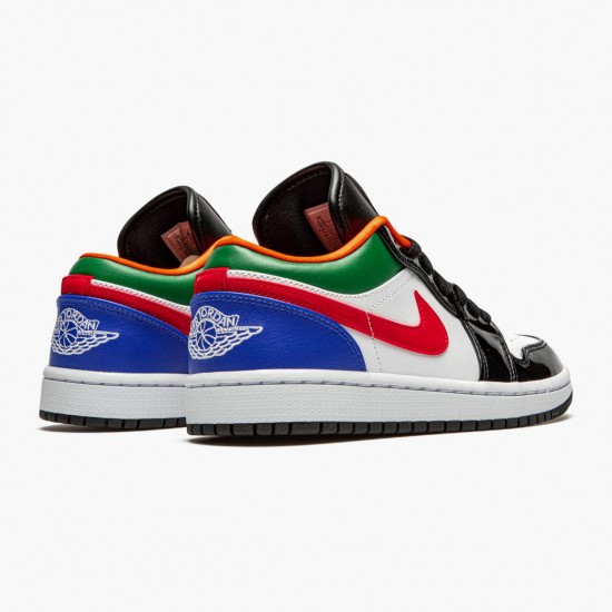 Kicksonfire Jordan 1 Retro Low Multi Color White/White Hyper Royal CZ4776-101