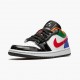 Kicksonfire Jordan 1 Retro Low Multi Color White/White Hyper Royal CZ4776-101