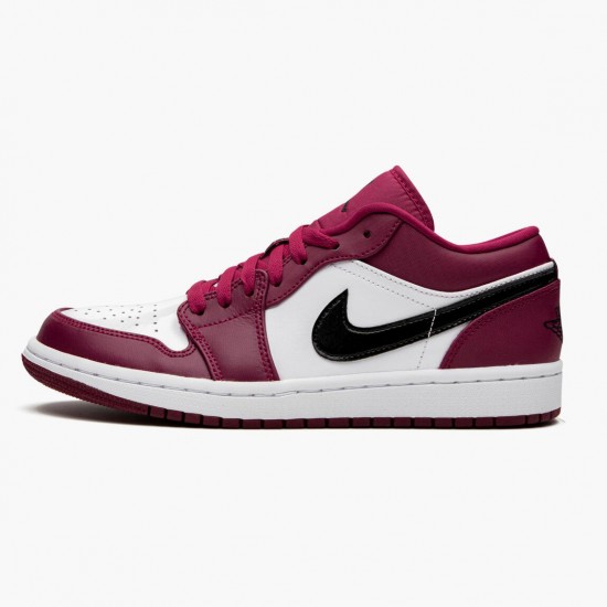 Kicksonfire Jordan 1 Retro Low Noble Red Noble Red/Black White 553558-604