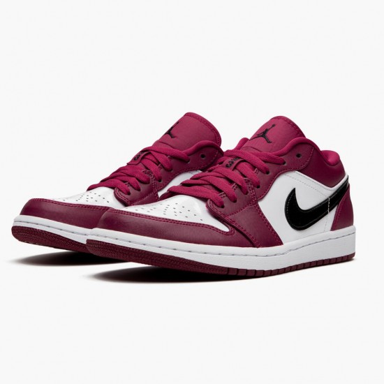 Kicksonfire Jordan 1 Retro Low Noble Red Noble Red/Black White 553558-604