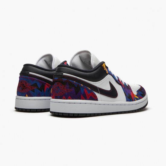 Kicksonfire Jordan 1 Retro Low Nothing But Net White/Dark Obsidian/Team Red CZ8659-100