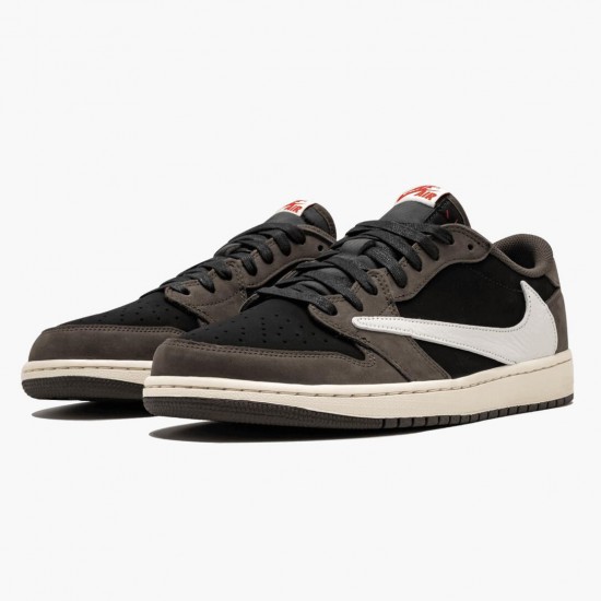 Kicksonfire Jordan 1 Retro Low OG SP Travis Scott Black/Sail Dark Mocha/Universi CQ4277-001