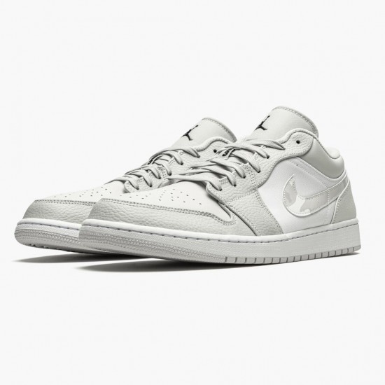 Kicksonfire Jordan 1 Retro Low White Camo White/Photon Dust Grey Fog DC9036-100