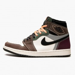 Kicksonfire Jordan 1 High OG Hand Crafted Black/Archaeo Brown-Dark Chocolate DH3097-001