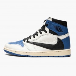 Kicksonfire Jordan 1 High OG SP Fragment x Travis Scott Sail/Black-Military Blue-Shy Pink DH3227-105