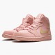 Kicksonfire Jordan 1 Mid Coral Gold Coral StardustClub/Gold/Black 852542-600