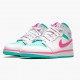 Kicksonfire Jordan 1 Mid Digital Pink WhiteDigital Pink Aurora Gree 555112-102