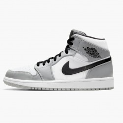 Kicksonfire Jordan 1 Mid Light Smoke Grey Light Smoke Grey/Black/White 554724-092