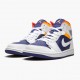 Kicksonfire Jordan 1 Mid Royal Blue Laser Orange White/Deep Royal Blue/Track Red/Laser Orange 554724-131