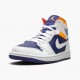 Kicksonfire Jordan 1 Mid Royal Blue Laser Orange White/Deep Royal Blue/Track Red/Laser Orange 554724-131