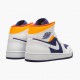 Kicksonfire Jordan 1 Mid Royal Blue Laser Orange White/Deep Royal Blue/Track Red/Laser Orange 554724-131