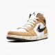 Kicksonfire Jordan 1 Mid SE Brushstroke Sail/Black/Cider/Chile Red DA8005-100