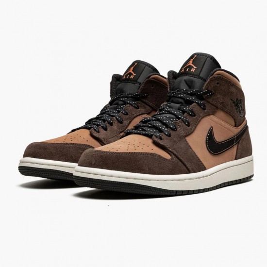 Kicksonfire Jordan 1 Mid SE Dark Chocolate Dark Chocolate/Archaeo Brown/Black/Crimson Bliss DC7294-200