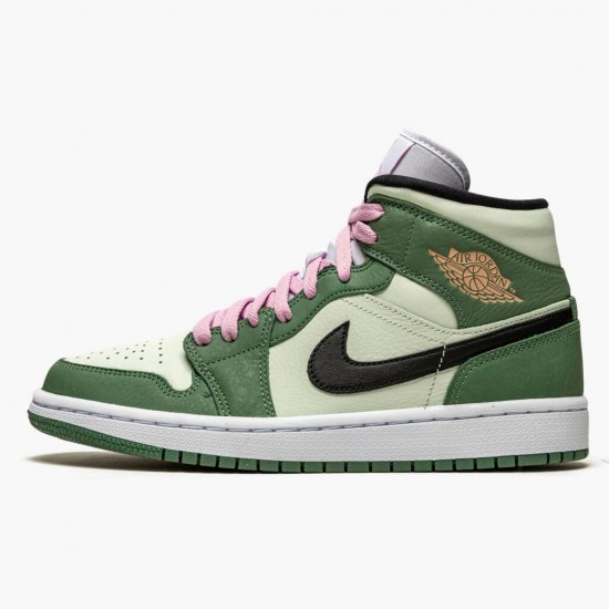 Kicksonfire Jordan 1 Mid SE Dutch Green Dutch Green/Black/Barely Green/Arctic Pink CZ0774-300