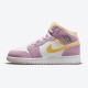 Kicksonfire Jordan 1 Mid SE GS Arctic Pink Light Arctic Pink/University Gold/White DC9517-600