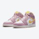 Kicksonfire Jordan 1 Mid SE GS Arctic Pink Light Arctic Pink/University Gold/White DC9517-600