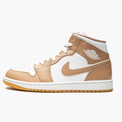 Kicksonfire Jordan 1 Mid Tan Gum Tan/White/Gum 554724-271