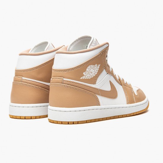 Kicksonfire Jordan 1 Mid Tan Gum Tan/White/Gum 554724-271