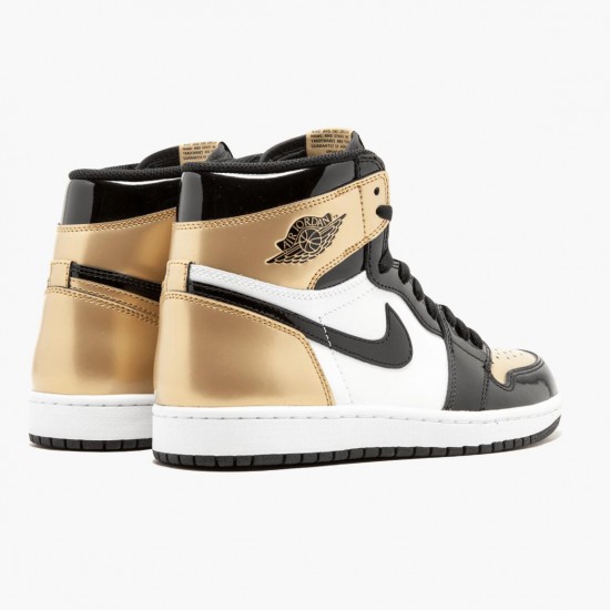 Kicksonfire Jordan 1 Retro Gold Toe Black/Metallic Gold/Summit Whi 861428-007