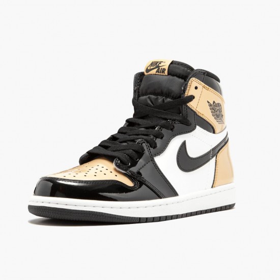 Kicksonfire Jordan 1 Retro Gold Toe Black/Metallic Gold/Summit Whi 861428-007