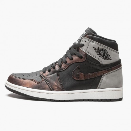 Kicksonfire Jordan 1 Retro High Light Army Rust Shadow Patina Black/Grey Rust 555088-033