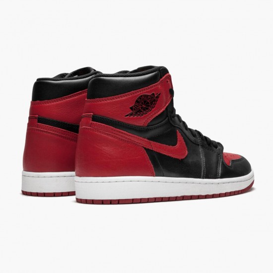 Kicksonfire Jordan 1 Retro High OG Banned Bred Black/Varsity Red-White 555088-001