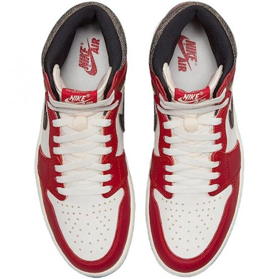 Kicksonfire Jordan 1 Retro High OG Chicago Lost and Found  Varsity Red/Black-Sail-Muslin DZ5485-612