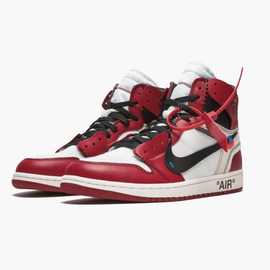 Kicksonfire Jordan 1 Retro High Off-White Chicago White/Black/Varsity Red AA3834-101