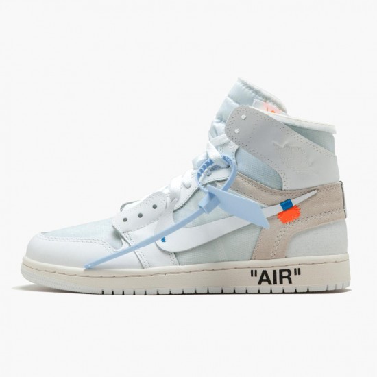 Kicksonfire Jordan 1 Retro High Off-White White White AQ0818-100