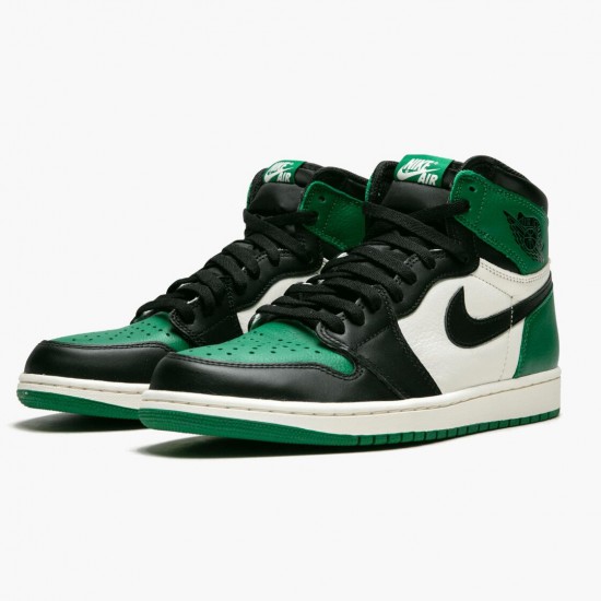 Kicksonfire Jordan 1 Retro High Pine Green Pine Green/Black Sail 555088-302