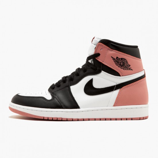 Kicksonfire Jordan 1 Retro High Rust Pink White/Black/Rust Pink 861428-101