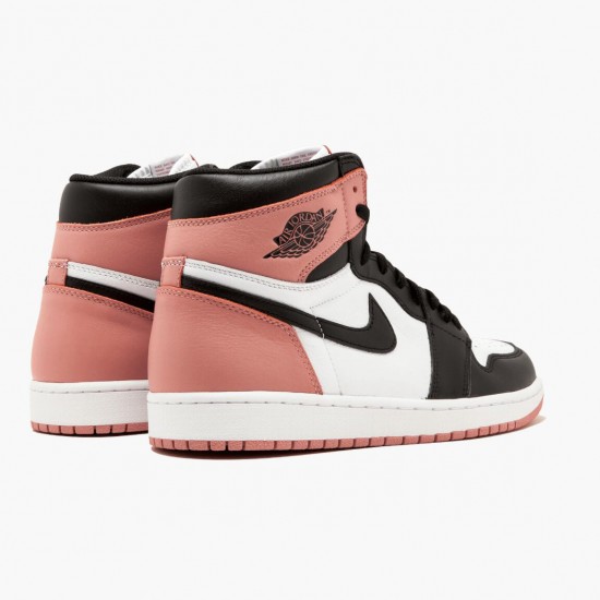 Kicksonfire Jordan 1 Retro High Rust Pink White/Black/Rust Pink 861428-101