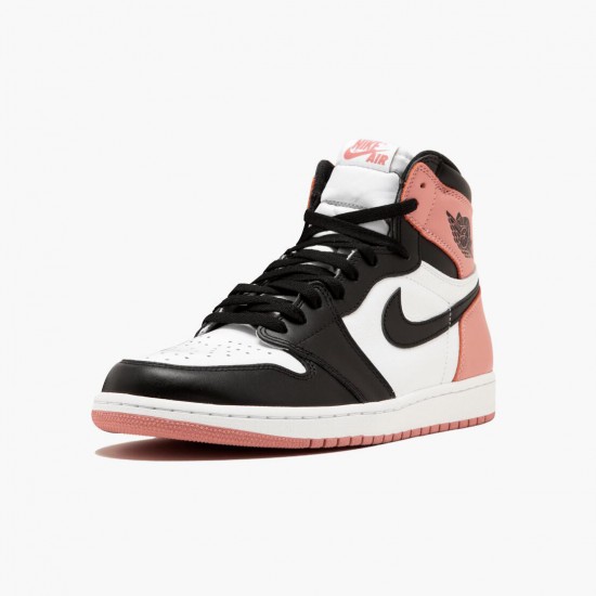 Kicksonfire Jordan 1 Retro High Rust Pink White/Black/Rust Pink 861428-101