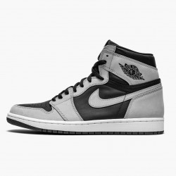 Kicksonfire Jordan 1 Retro High Shadow 2.0  Black/White/Light Smoke Grey 555088-035