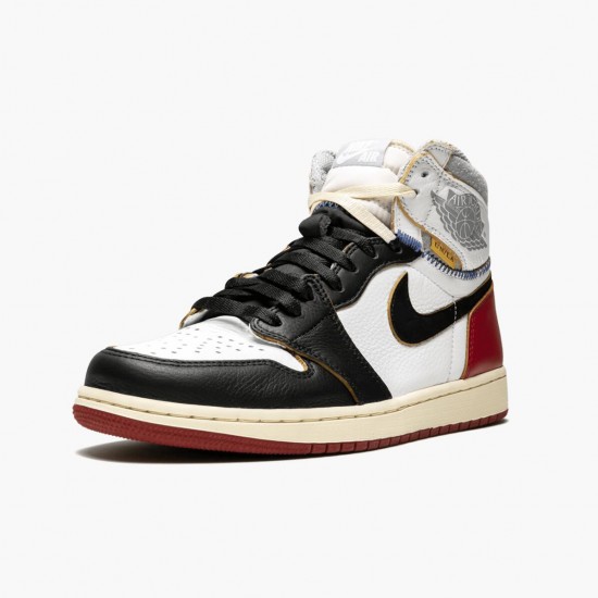 Kicksonfire Jordan 1 Retro High Union Los Angeles Black Toe White/Black/Varsity Red/Black BV1300-106