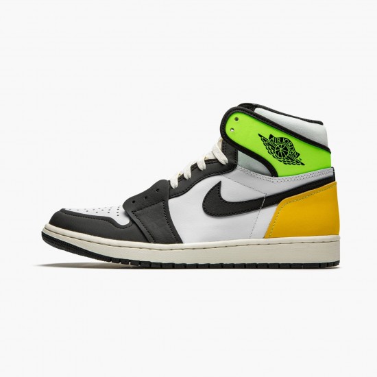 Kicksonfire Jordan 1 Retro High White Black Volt University Gold White/Black-Volt-University Gold 555088-118