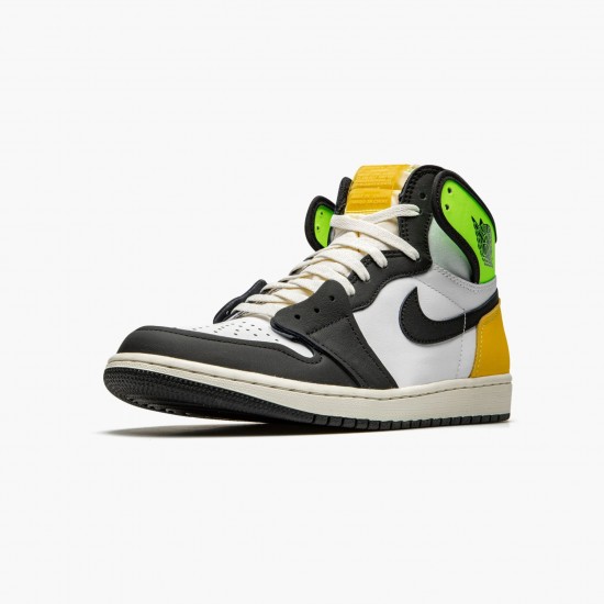 Kicksonfire Jordan 1 Retro High White Black Volt University Gold White/Black-Volt-University Gold 555088-118