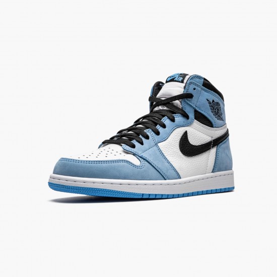 Kicksonfire Jordan 1 Retro High White University Blue Black White/University Blue-Black 555088-134