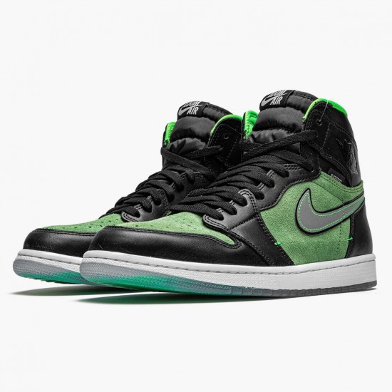 Kicksonfire Jordan 1 Retro High Zoom Zen Green Black/Black Tomatillo Rage Gre CK6637-002