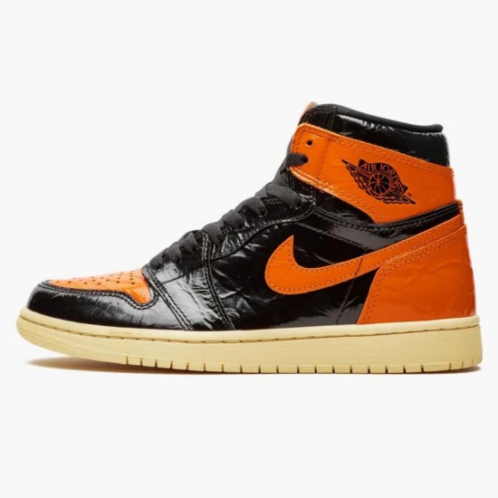 Kicksonfire Jordan 1 Retro Shattered Backboard BlackPale Vanilla Starfish Black/Pale Vanilla-Starfish 555088-028