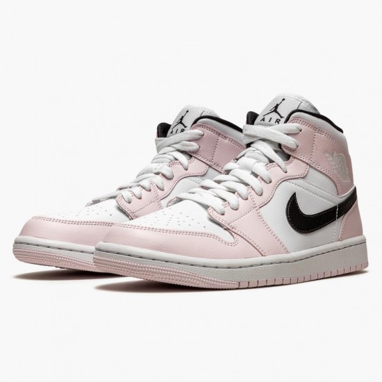 Kicksonfire Jordan 1 Mid Barely Rose Barely Rose/White/Black BQ6472-500