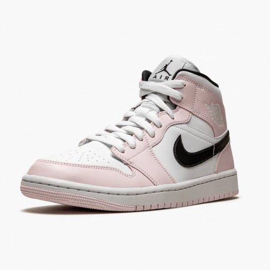 Kicksonfire Jordan 1 Mid Barely Rose Barely Rose/White/Black BQ6472-500