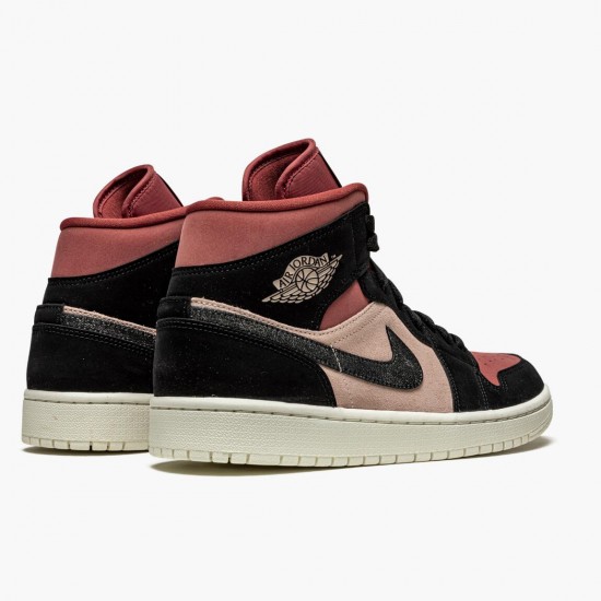 Kicksonfire Jordan 1 Mid Canyon Rust Particle Beige/Black BQ6472-202