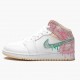 Kicksonfire Jordan 1 Mid SE GS Ice Cream White/Arctic Punch/Pale Vanilla/Green Glow DD1666-100